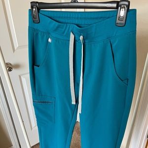 FIGS XS/P Zamora Jogger Scrub Pants in Teal